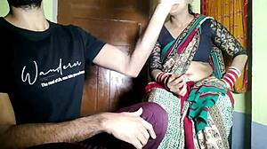 Indian couple influences landlord and fucks roughly in homemade video