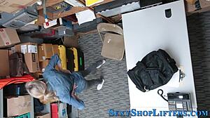 Naughty Shoplifter Gets Cummed Hard