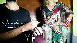 Indian couple influences landlord and fucks roughly in homemade video