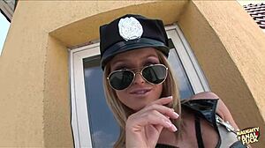 Sexy Police Bitch Gets Cunt Filled With Rock Hard Cock