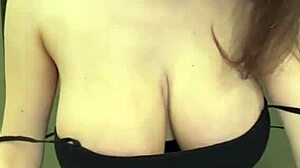 my slender stepmother shows her milky tits and licks her nipples