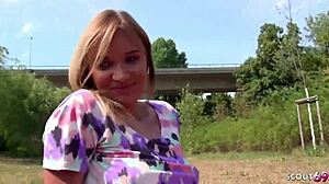 German Scout - Teen 18+Y Spontan Im Park Angesprochen Und Fuer Geld Gefickt