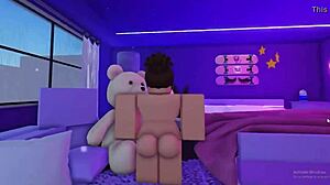 Roblox Stripper Kitty Show Off Her Stripper Moves and Gets Naked and Masturbates
