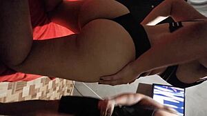 Sexy big ass latina gives me money to fuck her