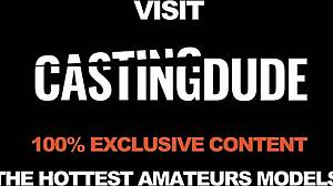 naughty african babe sits on a big white cock at amateur modeling casting