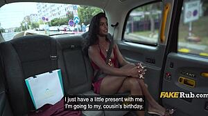 Desi Student Fucked by Prague Taxi Man in Backseat