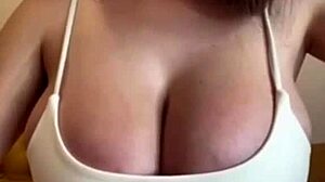 stepmother with big milky tits fucks and masturbates to orgasm