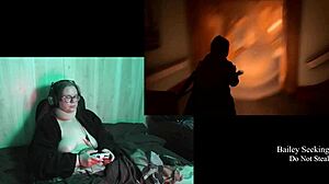Naked Alan Wake 2 Playthrough Part 13: Bbw Brunette With Long Hair, Glasses, And Tattoo!