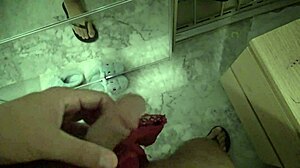 caught horny 18 year old stepson masturbating on dirty panties