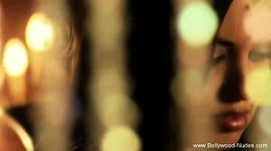 lovely brunette dance gracefully