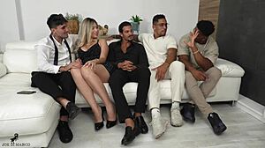 Gangbang anal with that spanish beautiful blonde bbw?