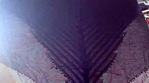 Elza Kom Nylon Tights Fetish. A curvy ebony student worships her narrow ass in leggings and panties during financial domination.