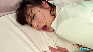 Sex Toys Prepare The Brunette's Asian Pussy For His Thick Cock And Creampie