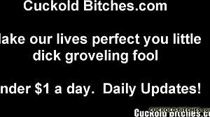 Slave worships goddess obediently