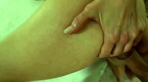 Stepson receives a preview of stepmother's features and a friendly gesture - orgymom