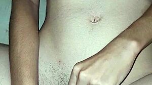 Masturbating Shaved Clit With Toy Orgasm