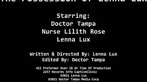 Lenna lux choked and gagged in latex nurse fetish
