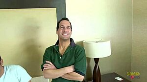 Horny young 18+ brunette with small 18+ tits loves group sex with her friends