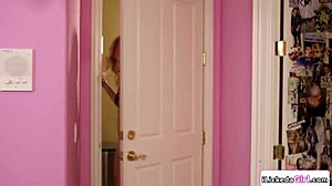 petite lesbian staff licks the blonde celebrity pornstar's hairy pussy during 69 and fingering