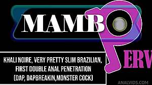 Khali Noire's first double anal