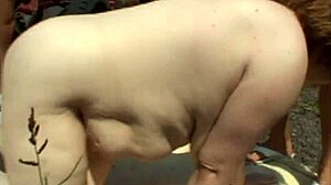 Voluptuous Sluts Flaunt Big Juicy Buttocks in Outdoor Ranch Group Fucking