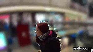 Flawless czech cutie teased in hypermarket then nailed in pov