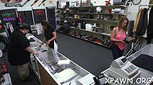 That large cock ravages the amateur's wet pussy