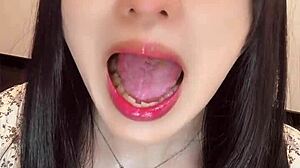 is this short video for tooth fetish? japanese shemale masturbating beautifully