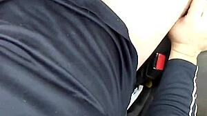 Amber Blowjob In Truck Cum In Mouth Slut Action