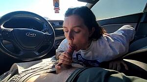 Teen Pays for Taxi Ride with Her Mouth and Pussy