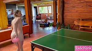 Naked Ping Pong With Daddy Turns Rough