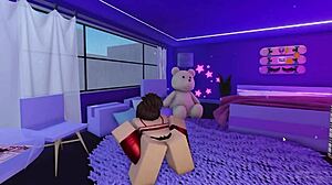Roblox Stripper Kitty Show Off Her Stripper Moves and Gets Naked and Masturbates