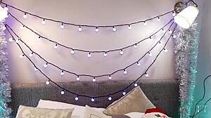 I behaved well so santa gave me hot sex with his granddaughter