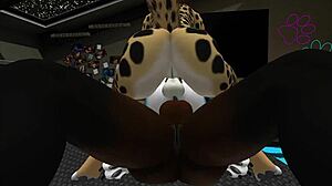 sunny gets double teamed by two furry cocks in cartoon threesome