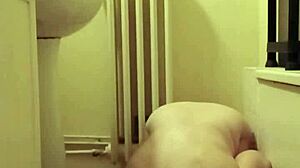 French Housewife Slave Auto Session With Candle And Uro