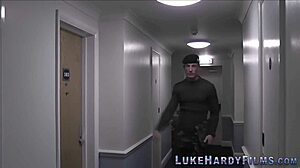 tattooed brit rides dick hard