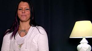 Wow, shy german teen achieves orgasm during casting interview!