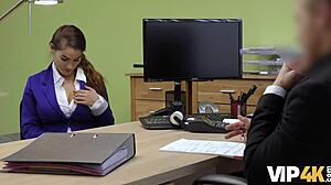 Young Unemployed Girl Arrives at Loan Agency and Gets Involved