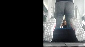 Hot Mexican Teen Bent Over In Gym Leggings For Intense Doggystyle Fuck!