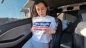 Teen Pays for Taxi Ride with Her Mouth and Pussy