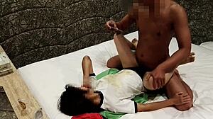 amateur japanese wife forced into gym clothes and filmed getting fucked