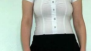 natasha poses in her private striptease session