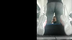 Hot Mexican Teen Bent Over In Gym Leggings For Intense Doggystyle Fuck!