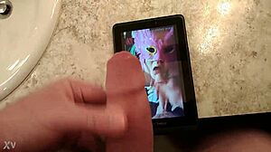 i made a tribute for nympho2225 with cum and blowjob