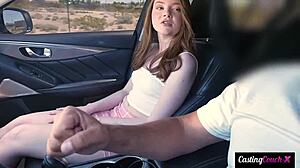 Does Casting Agent Fuck Eve Bardot In Her First Porno?