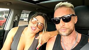 Just a bit of the interview before outdoor roadside anal fucking with creampie on sheer lingerie