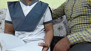 tuition teacher tempts girl and repairs her pussy