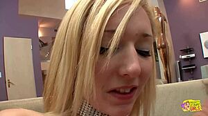 i got a birthday surprise with two blondes using a vibrator for fun