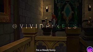 Hermione in double penetration threesome with Harry Potter in Sims 4