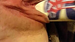 Fucking My Young 18+ Slutty Pussy with a Deodorant Can for Intense Stretching